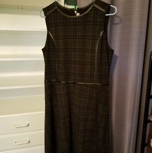 Plaid shift dress